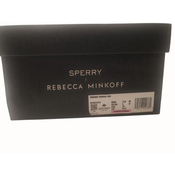 Sperry Womens X Rebecca Minkoff Suede Fringe Fashion Boot Moccasin STS87070 7.5M - Picture 6 of 6